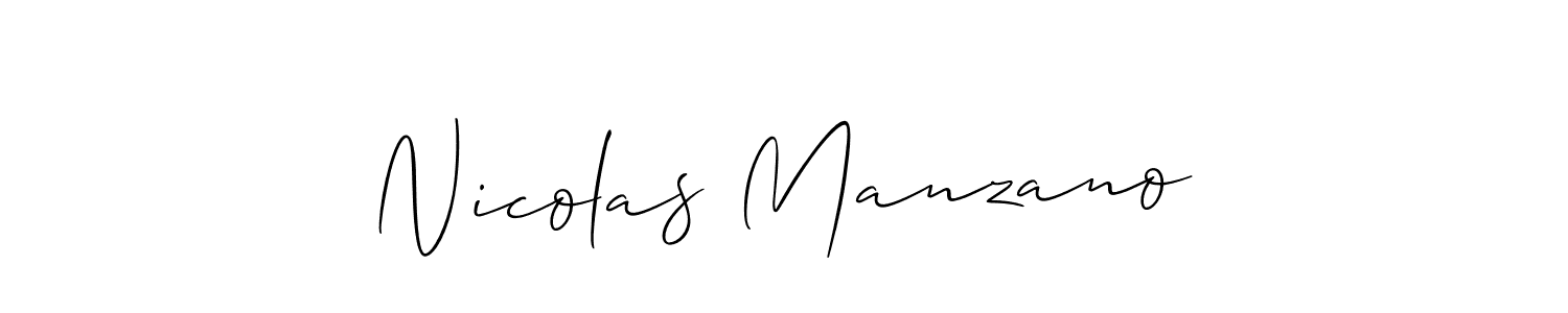 It looks lik you need a new signature style for name Nicolas Manzano. Design unique handwritten (Allison_Script) signature with our free signature maker in just a few clicks. Nicolas Manzano signature style 2 images and pictures png