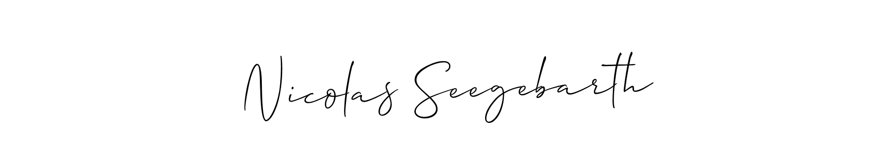 See photos of Nicolas Seegebarth official signature by Spectra . Check more albums & portfolios. Read reviews & check more about Allison_Script font. Nicolas Seegebarth signature style 2 images and pictures png