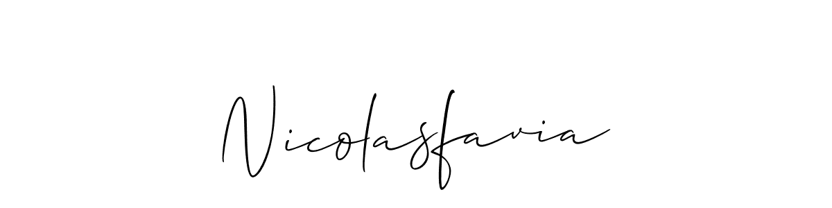 Also You can easily find your signature by using the search form. We will create Nicolasfavia name handwritten signature images for you free of cost using Allison_Script sign style. Nicolasfavia signature style 2 images and pictures png