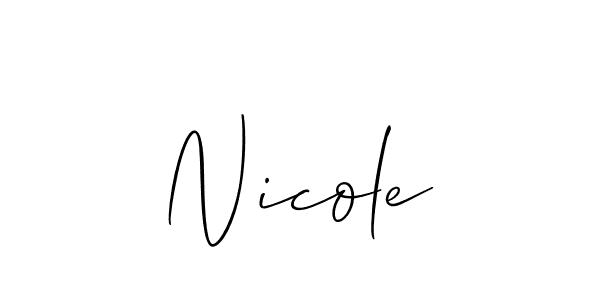 Also we have Nicole name is the best signature style. Create professional handwritten signature collection using Allison_Script autograph style. Nicole signature style 2 images and pictures png