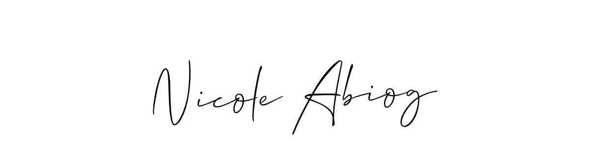 Make a beautiful signature design for name Nicole Abiog. Use this online signature maker to create a handwritten signature for free. Nicole Abiog signature style 2 images and pictures png