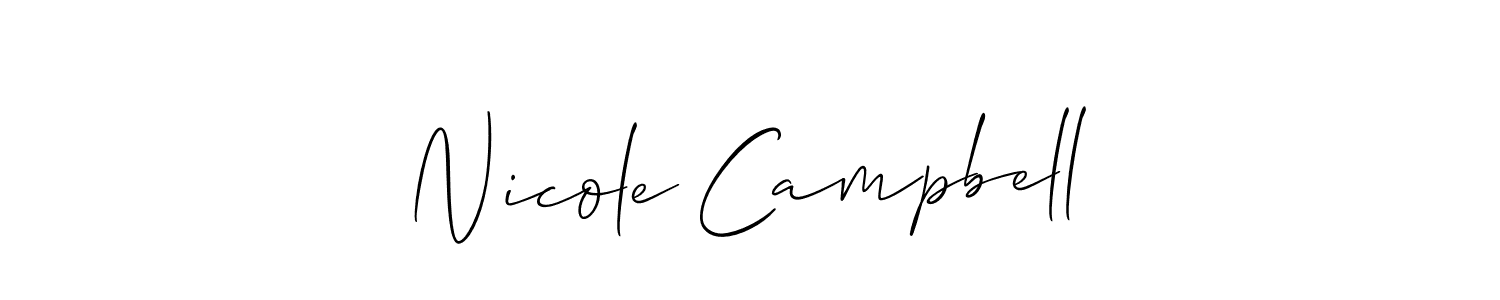 How to make Nicole Campbell signature? Allison_Script is a professional autograph style. Create handwritten signature for Nicole Campbell name. Nicole Campbell signature style 2 images and pictures png