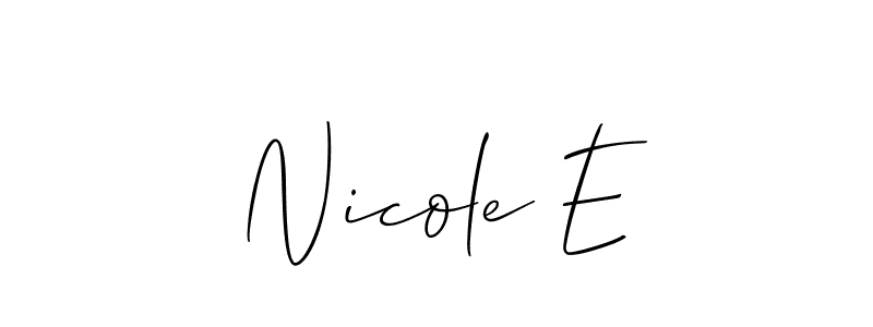 Make a short Nicole E signature style. Manage your documents anywhere anytime using Allison_Script. Create and add eSignatures, submit forms, share and send files easily. Nicole E signature style 2 images and pictures png