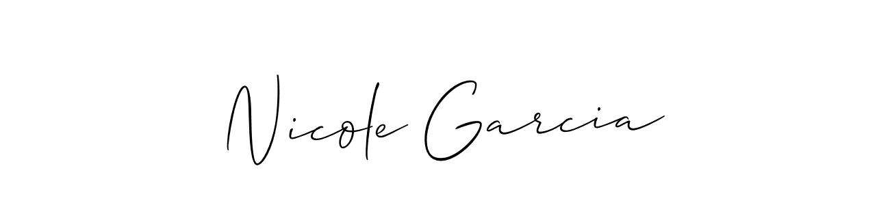 Best and Professional Signature Style for Nicole Garcia. Allison_Script Best Signature Style Collection. Nicole Garcia signature style 2 images and pictures png