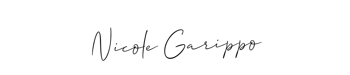 The best way (Allison_Script) to make a short signature is to pick only two or three words in your name. The name Nicole Garippo include a total of six letters. For converting this name. Nicole Garippo signature style 2 images and pictures png