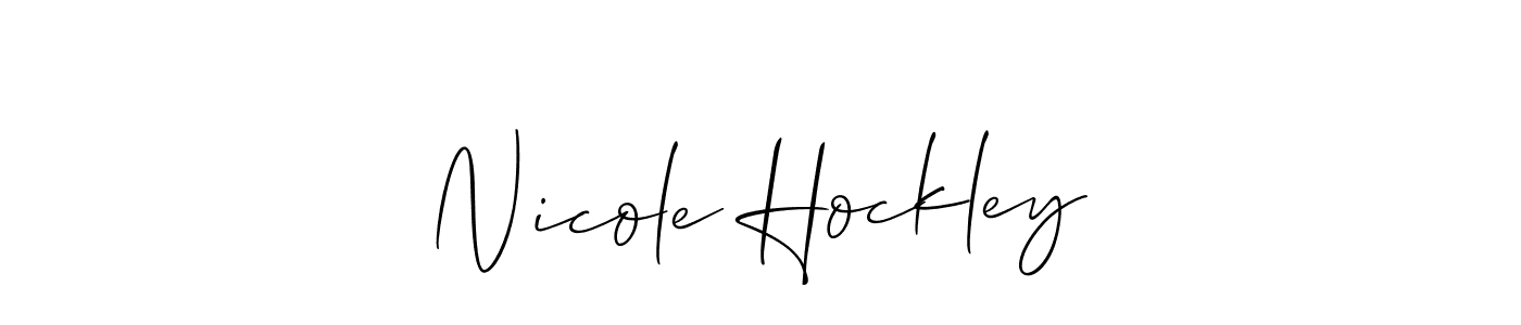 Also we have Nicole Hockley name is the best signature style. Create professional handwritten signature collection using Allison_Script autograph style. Nicole Hockley signature style 2 images and pictures png