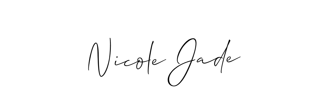 This is the best signature style for the Nicole Jade name. Also you like these signature font (Allison_Script). Mix name signature. Nicole Jade signature style 2 images and pictures png