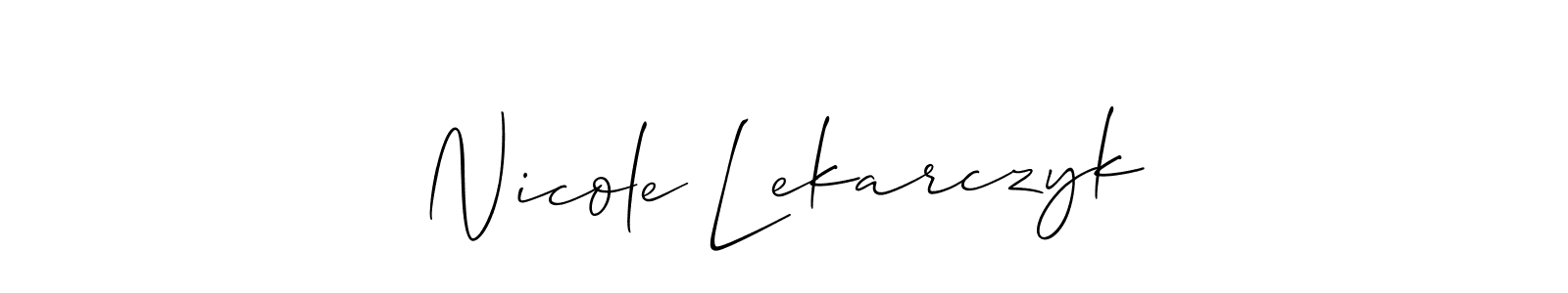 You can use this online signature creator to create a handwritten signature for the name Nicole Lekarczyk. This is the best online autograph maker. Nicole Lekarczyk signature style 2 images and pictures png