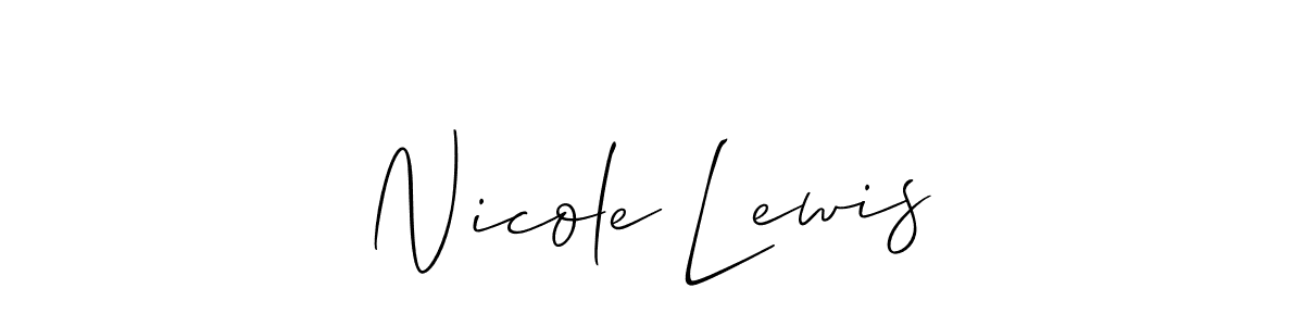 Once you've used our free online signature maker to create your best signature Allison_Script style, it's time to enjoy all of the benefits that Nicole Lewis name signing documents. Nicole Lewis signature style 2 images and pictures png