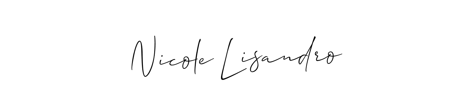 Once you've used our free online signature maker to create your best signature Allison_Script style, it's time to enjoy all of the benefits that Nicole Lisandro name signing documents. Nicole Lisandro signature style 2 images and pictures png
