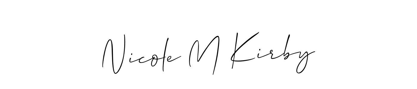 Similarly Allison_Script is the best handwritten signature design. Signature creator online .You can use it as an online autograph creator for name Nicole M Kirby. Nicole M Kirby signature style 2 images and pictures png