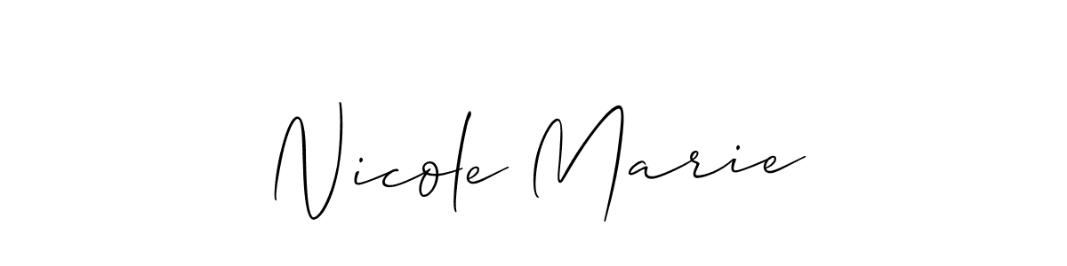 Also You can easily find your signature by using the search form. We will create Nicole Marie name handwritten signature images for you free of cost using Allison_Script sign style. Nicole Marie signature style 2 images and pictures png