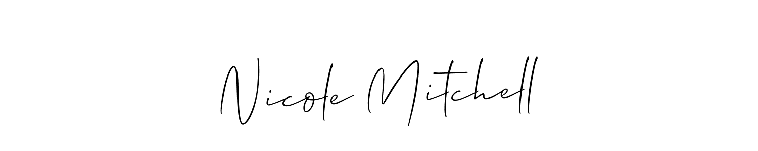 Also we have Nicole Mitchell name is the best signature style. Create professional handwritten signature collection using Allison_Script autograph style. Nicole Mitchell signature style 2 images and pictures png