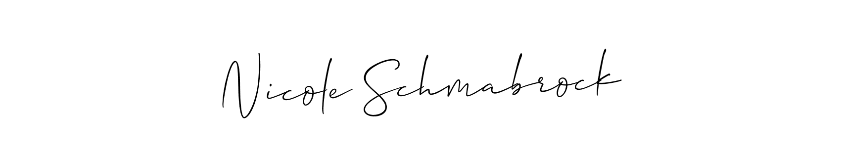 Best and Professional Signature Style for Nicole Schmabrock. Allison_Script Best Signature Style Collection. Nicole Schmabrock signature style 2 images and pictures png