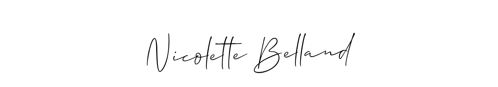 Similarly Allison_Script is the best handwritten signature design. Signature creator online .You can use it as an online autograph creator for name Nicolette Belland. Nicolette Belland signature style 2 images and pictures png