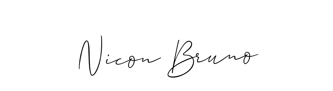 Also You can easily find your signature by using the search form. We will create Nicon Bruno name handwritten signature images for you free of cost using Allison_Script sign style. Nicon Bruno signature style 2 images and pictures png
