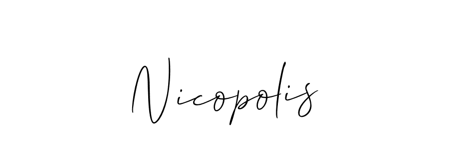 Nicopolis stylish signature style. Best Handwritten Sign (Allison_Script) for my name. Handwritten Signature Collection Ideas for my name Nicopolis. Nicopolis signature style 2 images and pictures png