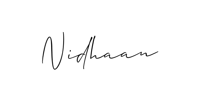 Allison_Script is a professional signature style that is perfect for those who want to add a touch of class to their signature. It is also a great choice for those who want to make their signature more unique. Get Nidhaan name to fancy signature for free. Nidhaan signature style 2 images and pictures png