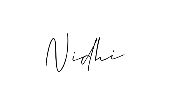 It looks lik you need a new signature style for name Nidhi . Design unique handwritten (Allison_Script) signature with our free signature maker in just a few clicks. Nidhi  signature style 2 images and pictures png