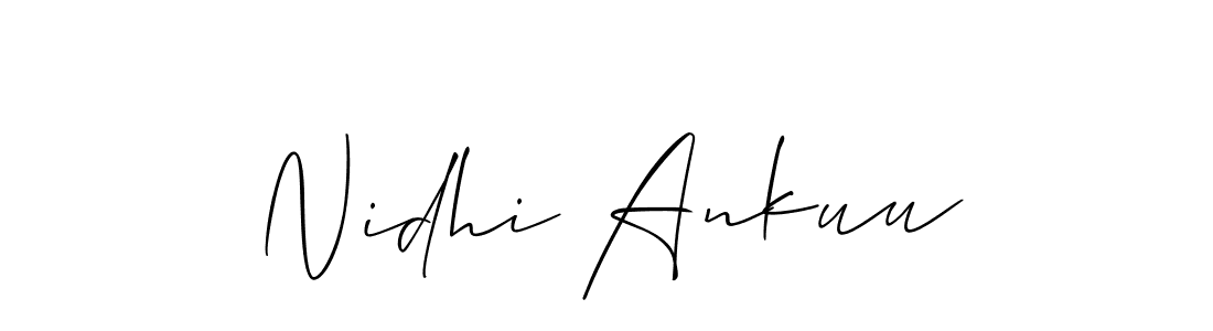 Once you've used our free online signature maker to create your best signature Allison_Script style, it's time to enjoy all of the benefits that Nidhi Ankuu name signing documents. Nidhi Ankuu signature style 2 images and pictures png