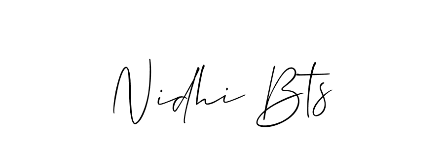 Best and Professional Signature Style for Nidhi Bts. Allison_Script Best Signature Style Collection. Nidhi Bts signature style 2 images and pictures png