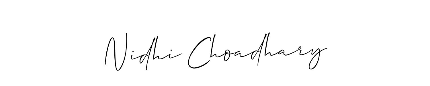 Make a beautiful signature design for name Nidhi Choadhary. Use this online signature maker to create a handwritten signature for free. Nidhi Choadhary signature style 2 images and pictures png