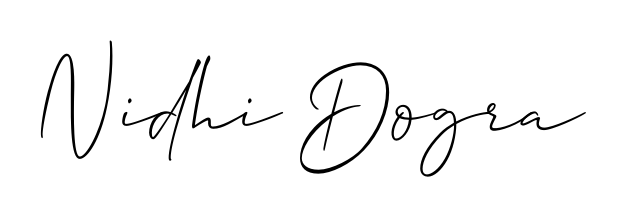 Practice writing Nidhi Dogra with the flow of Allison_Script lettering. A fantastic source of inspiration for developing your personal signature style. Nidhi Dogra signature style 2 images and pictures png