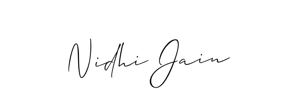 Make a short Nidhi Jain signature style. Manage your documents anywhere anytime using Allison_Script. Create and add eSignatures, submit forms, share and send files easily. Nidhi Jain signature style 2 images and pictures png