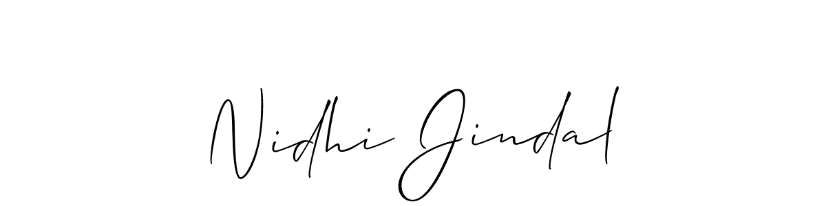 Nidhi Jindal stylish signature style. Best Handwritten Sign (Allison_Script) for my name. Handwritten Signature Collection Ideas for my name Nidhi Jindal. Nidhi Jindal signature style 2 images and pictures png
