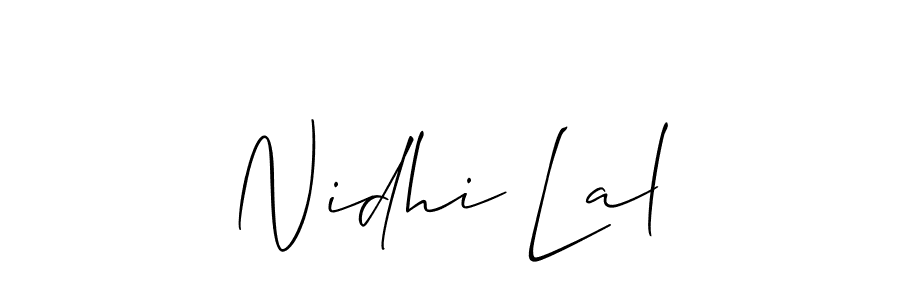 Check out images of Autograph of Nidhi Lal name. Actor Nidhi Lal Signature Style. Allison_Script is a professional sign style online. Nidhi Lal signature style 2 images and pictures png