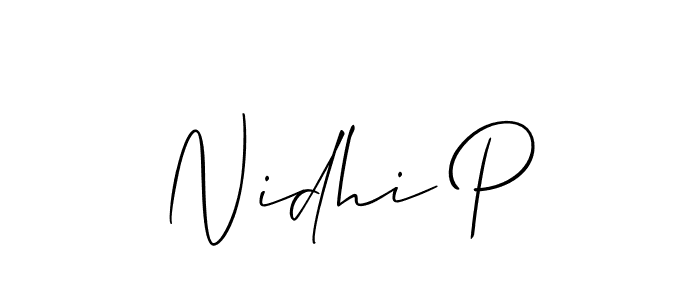 Best and Professional Signature Style for Nidhi P. Allison_Script Best Signature Style Collection. Nidhi P signature style 2 images and pictures png