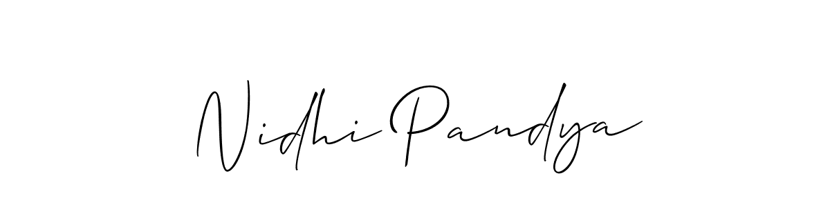 Once you've used our free online signature maker to create your best signature Allison_Script style, it's time to enjoy all of the benefits that Nidhi Pandya name signing documents. Nidhi Pandya signature style 2 images and pictures png