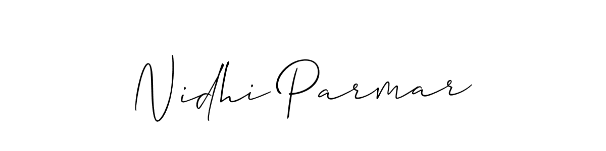 Best and Professional Signature Style for Nidhi Parmar. Allison_Script Best Signature Style Collection. Nidhi Parmar signature style 2 images and pictures png