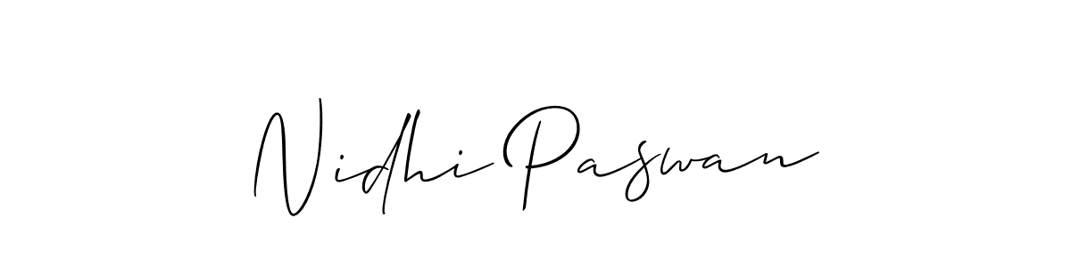 Make a beautiful signature design for name Nidhi Paswan. Use this online signature maker to create a handwritten signature for free. Nidhi Paswan signature style 2 images and pictures png