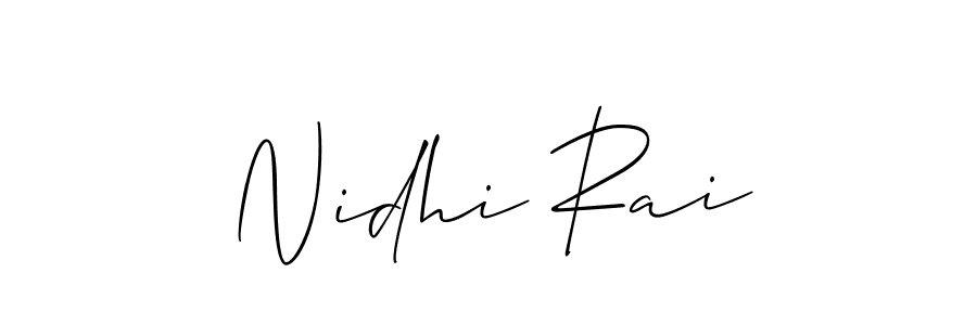 How to Draw Nidhi Rai signature style? Allison_Script is a latest design signature styles for name Nidhi Rai. Nidhi Rai signature style 2 images and pictures png