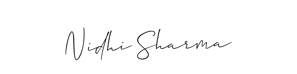 Make a beautiful signature design for name Nidhi Sharma. Use this online signature maker to create a handwritten signature for free. Nidhi Sharma signature style 2 images and pictures png