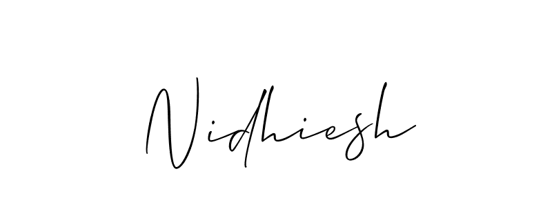 Here are the top 10 professional signature styles for the name Nidhiesh. These are the best autograph styles you can use for your name. Nidhiesh signature style 2 images and pictures png