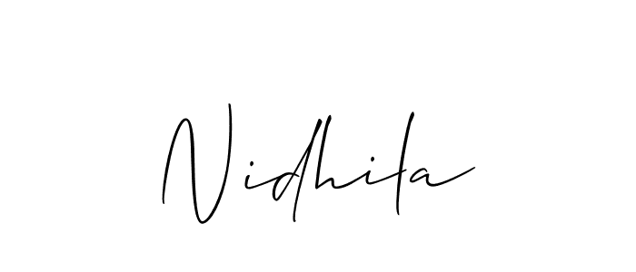 See photos of Nidhila official signature by Spectra . Check more albums & portfolios. Read reviews & check more about Allison_Script font. Nidhila signature style 2 images and pictures png