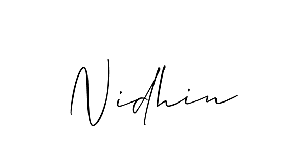 It looks lik you need a new signature style for name Nidhin. Design unique handwritten (Allison_Script) signature with our free signature maker in just a few clicks. Nidhin signature style 2 images and pictures png