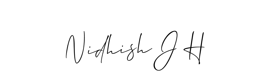 Once you've used our free online signature maker to create your best signature Allison_Script style, it's time to enjoy all of the benefits that Nidhish J H name signing documents. Nidhish J H signature style 2 images and pictures png