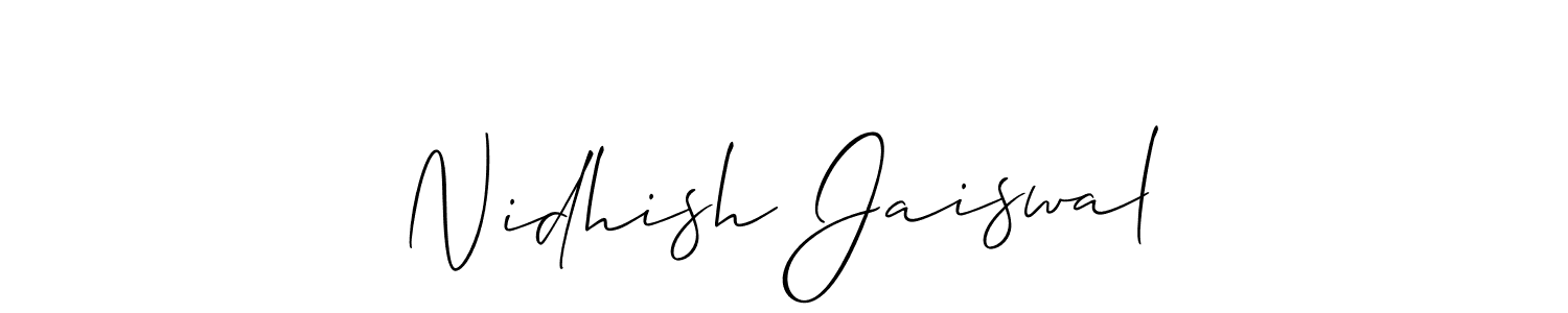 See photos of Nidhish Jaiswal official signature by Spectra . Check more albums & portfolios. Read reviews & check more about Allison_Script font. Nidhish Jaiswal signature style 2 images and pictures png