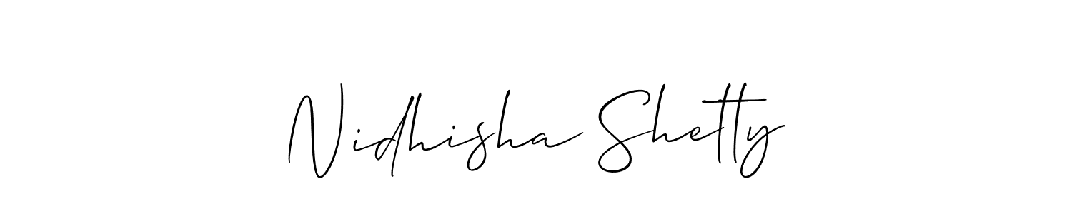 Here are the top 10 professional signature styles for the name Nidhisha Shetty. These are the best autograph styles you can use for your name. Nidhisha Shetty signature style 2 images and pictures png