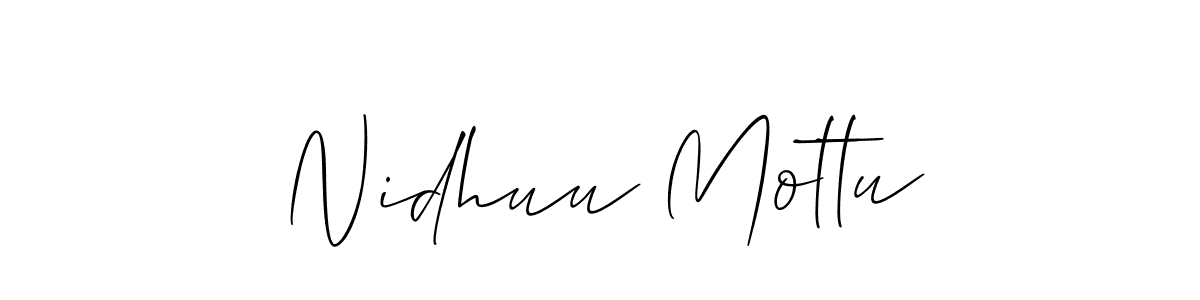 Once you've used our free online signature maker to create your best signature Allison_Script style, it's time to enjoy all of the benefits that Nidhuu Mottu name signing documents. Nidhuu Mottu signature style 2 images and pictures png