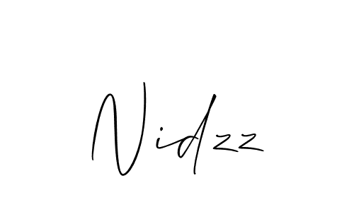 It looks lik you need a new signature style for name Nidzz. Design unique handwritten (Allison_Script) signature with our free signature maker in just a few clicks. Nidzz signature style 2 images and pictures png