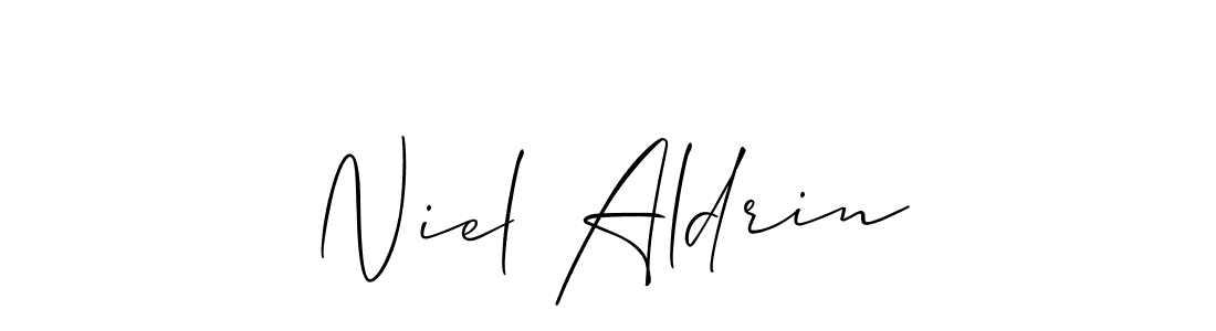 Make a beautiful signature design for name Niel Aldrin. Use this online signature maker to create a handwritten signature for free. Niel Aldrin signature style 2 images and pictures png