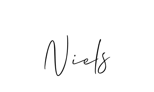 How to Draw Niels signature style? Allison_Script is a latest design signature styles for name Niels. Niels signature style 2 images and pictures png