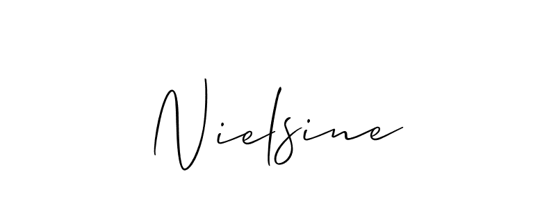Once you've used our free online signature maker to create your best signature Allison_Script style, it's time to enjoy all of the benefits that Nielsine name signing documents. Nielsine signature style 2 images and pictures png