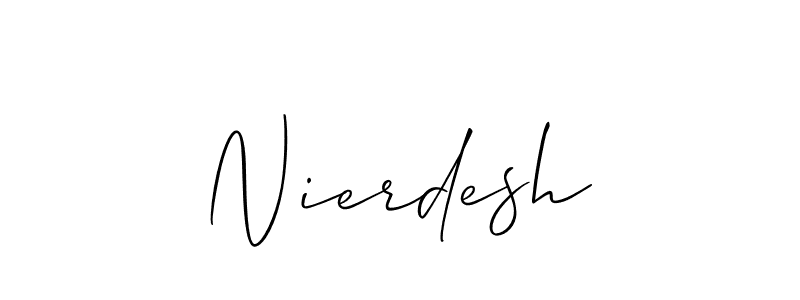 Here are the top 10 professional signature styles for the name Nierdesh. These are the best autograph styles you can use for your name. Nierdesh signature style 2 images and pictures png