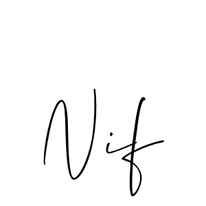 This is the best signature style for the Nif name. Also you like these signature font (Allison_Script). Mix name signature. Nif signature style 2 images and pictures png
