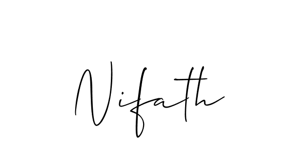 Make a short Nifath signature style. Manage your documents anywhere anytime using Allison_Script. Create and add eSignatures, submit forms, share and send files easily. Nifath signature style 2 images and pictures png